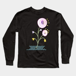 flower looking at the sky Long Sleeve T-Shirt